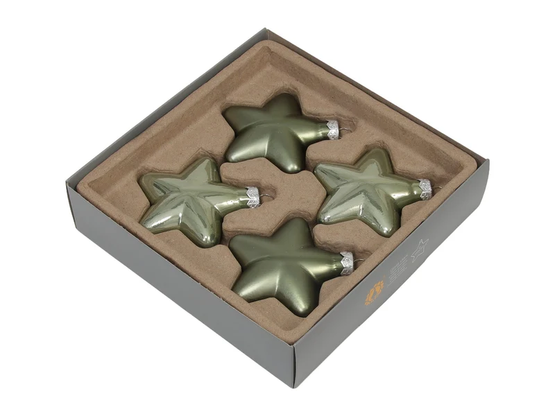 w/b. 4 glass stars combi granite green 80 mm