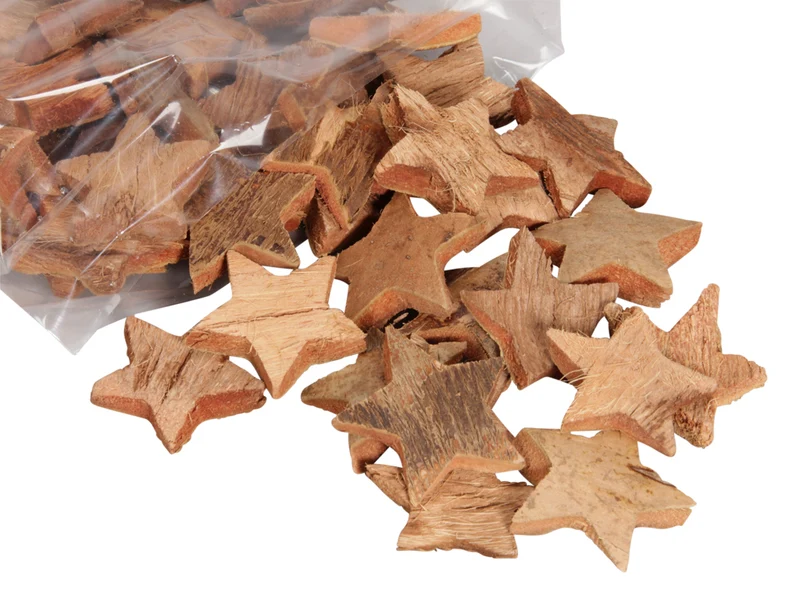 Coco star 5cm natural 50pcs