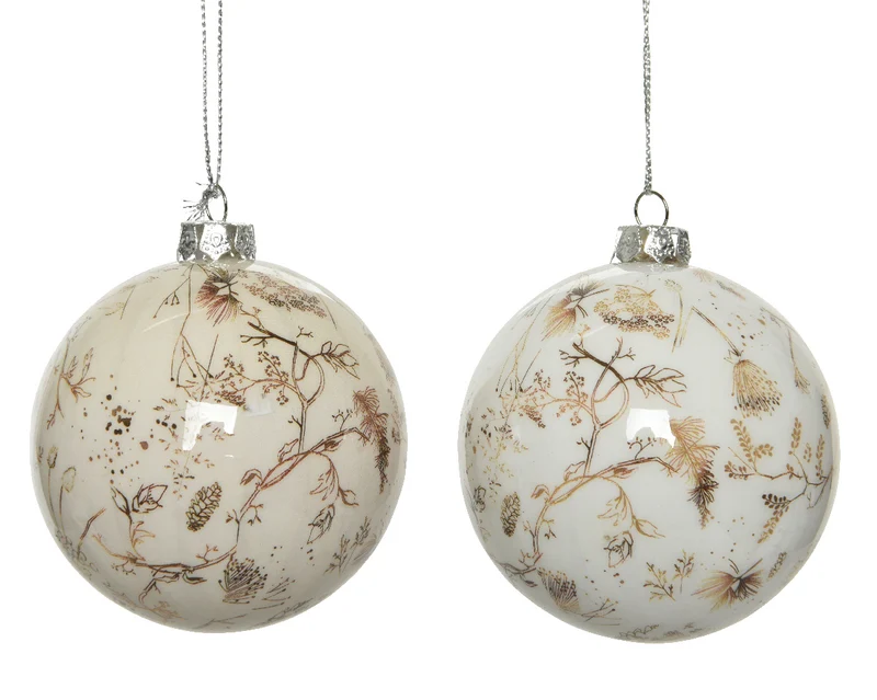 Kerstbal foam shiny 2kl.ass - dia8cm - assortie
