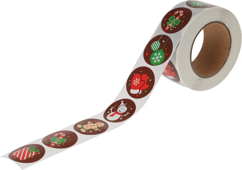 STICKERS ROL KERST 120 STS