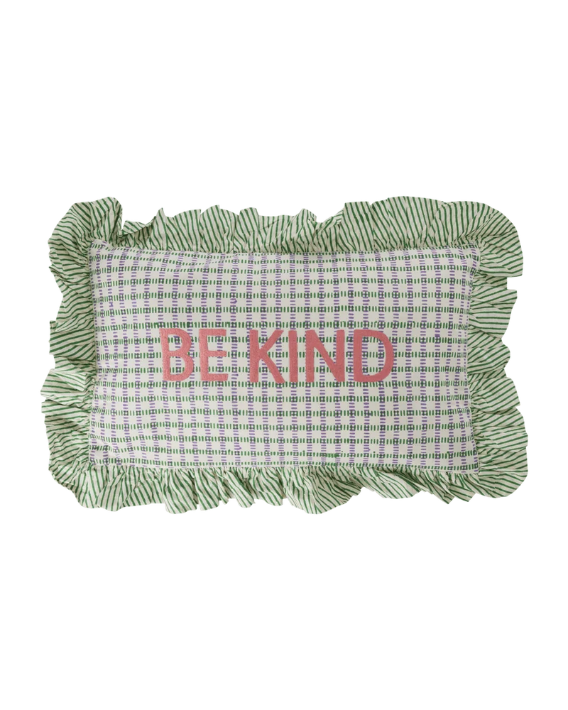 Kussen Be Kind – Groen – 50 x 30 cm