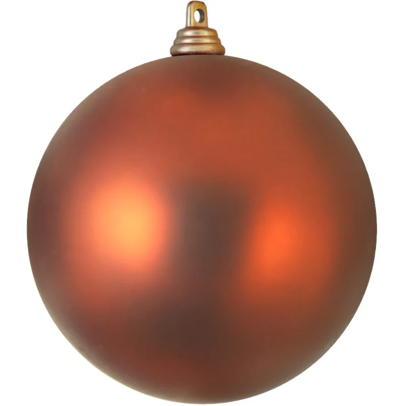 Kerstbal cognac mat
