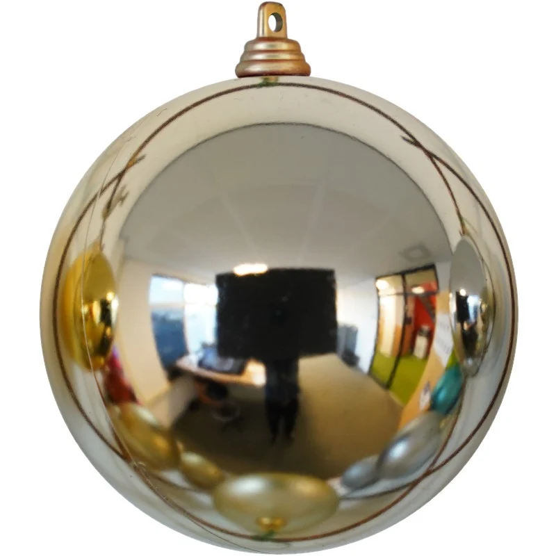 Kerstbal champagne glans