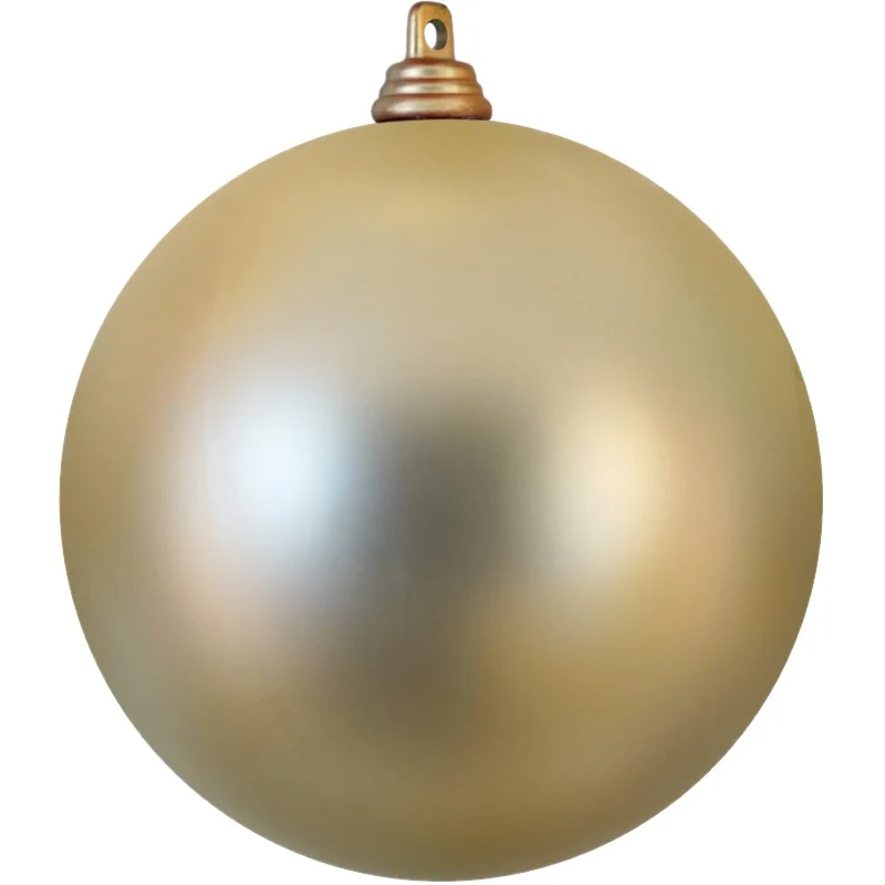Kerstbal champagne mat