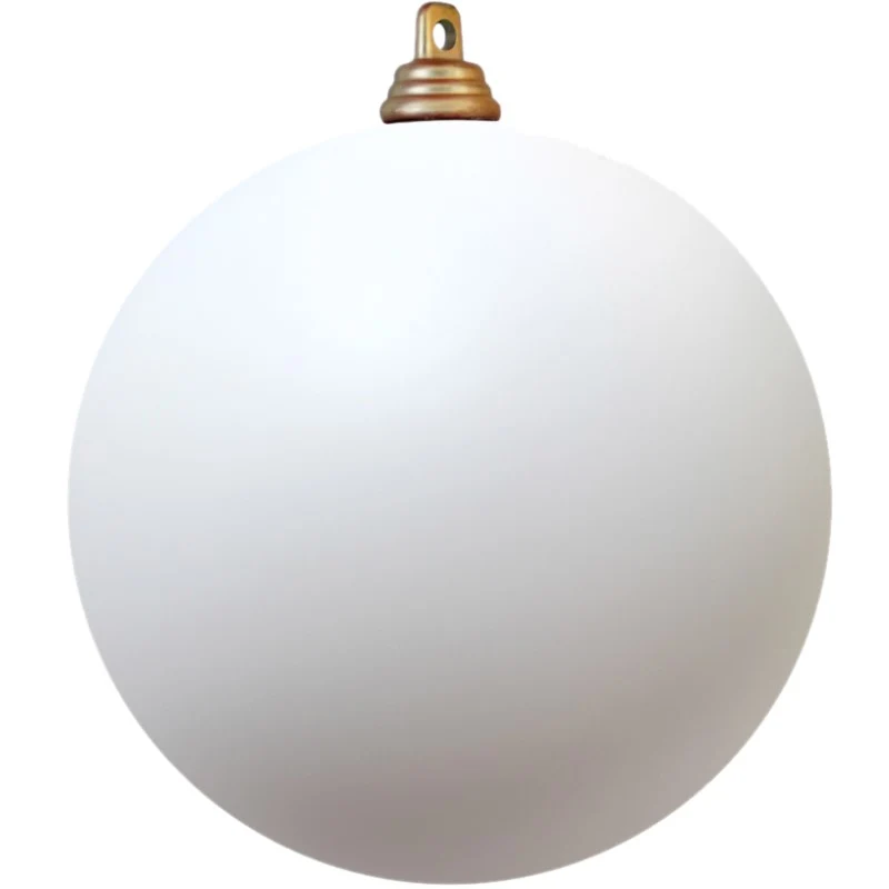 Kerstbal wit mat