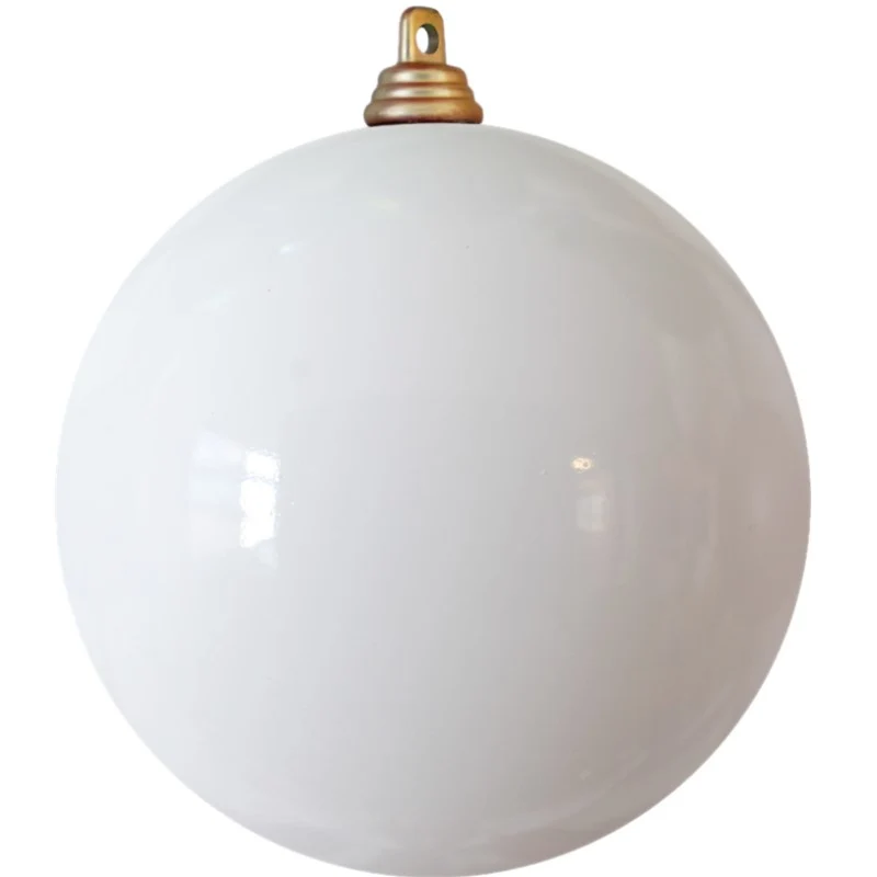 Kerstbal wit glans