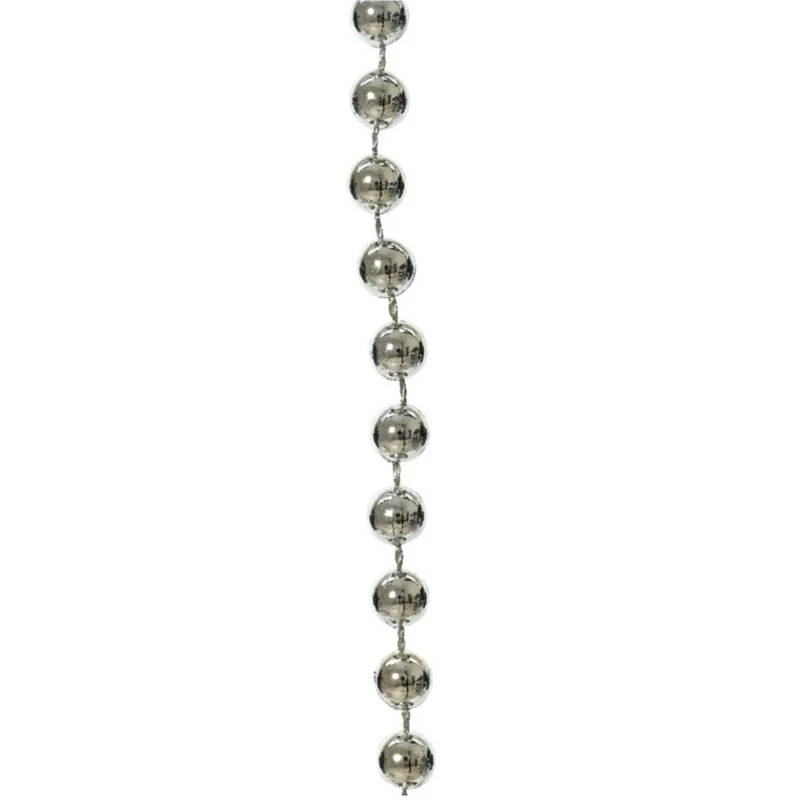 Kralenslinger 1,5m zilver