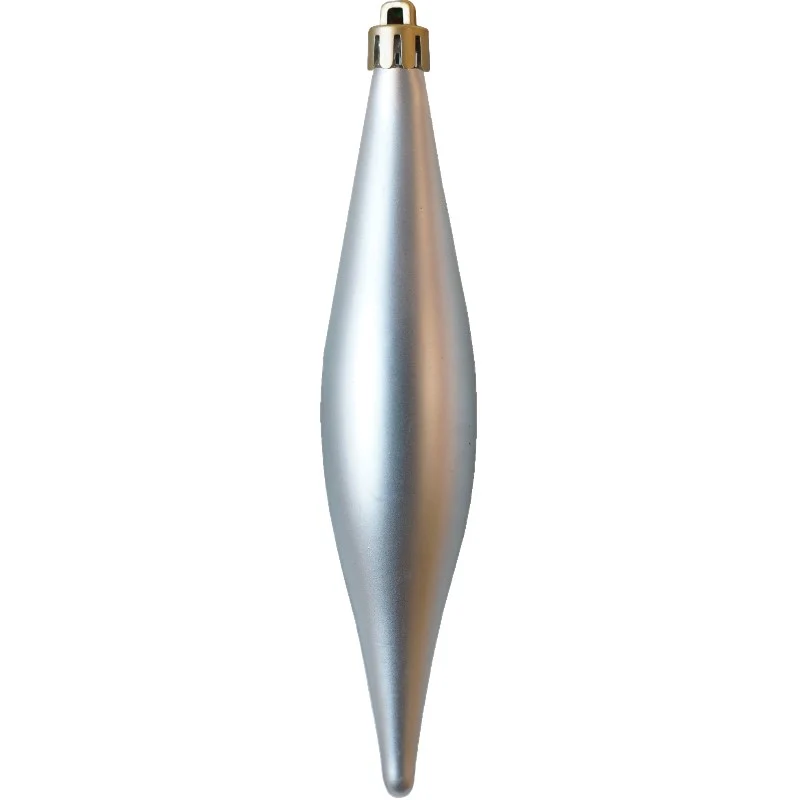 IJspegel 15 cm zilver mat per stuk