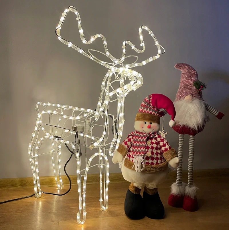 3D LED rendier - Met bewegende kop - Warm wit - IP44