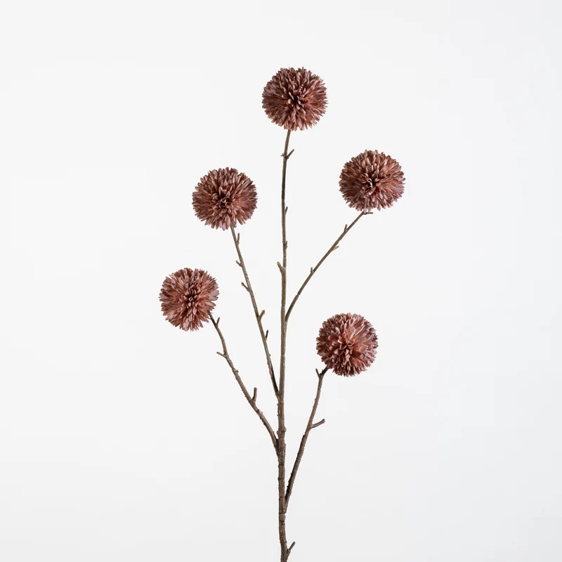 Pompom XL x5 L100cm mauve