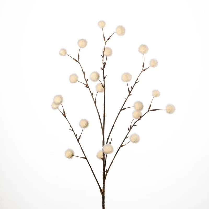 Pompom L91cm cream
