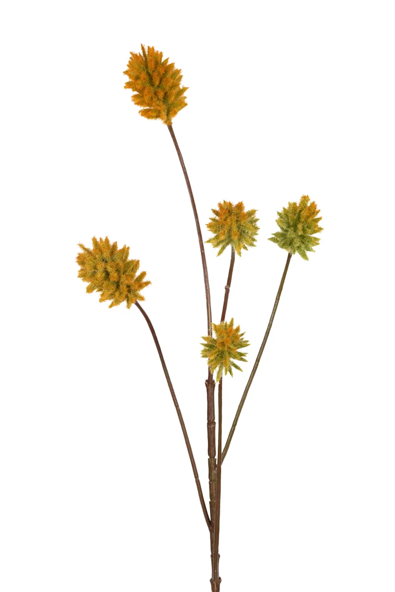 Distel flock l77cm geel
