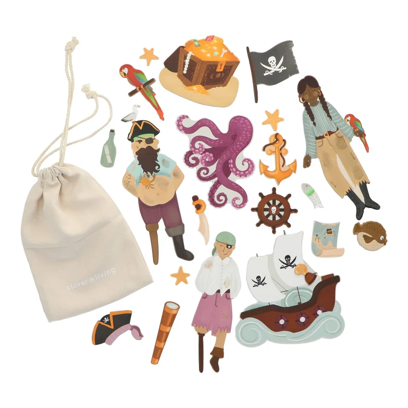 Magnetische Stickers Piraat