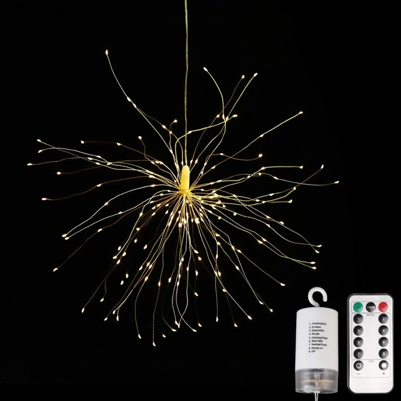 LED kerst verlichting - Big star - 30cm - batterij en afstandbediening