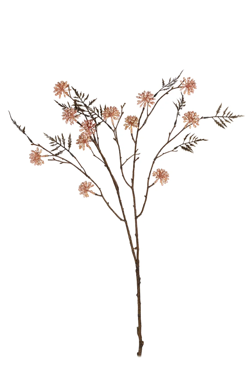Pompom tak l95cm zalm