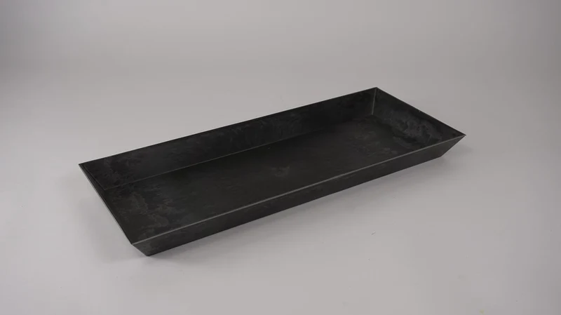 Schaal rechthoek grijs 49,5x20x4cm