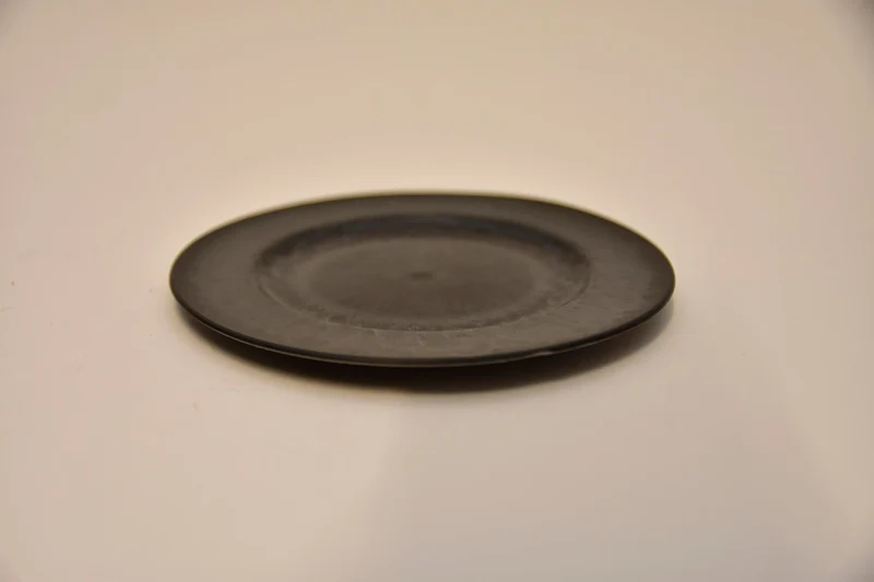 Plat bord rond Grijs 13x1cm