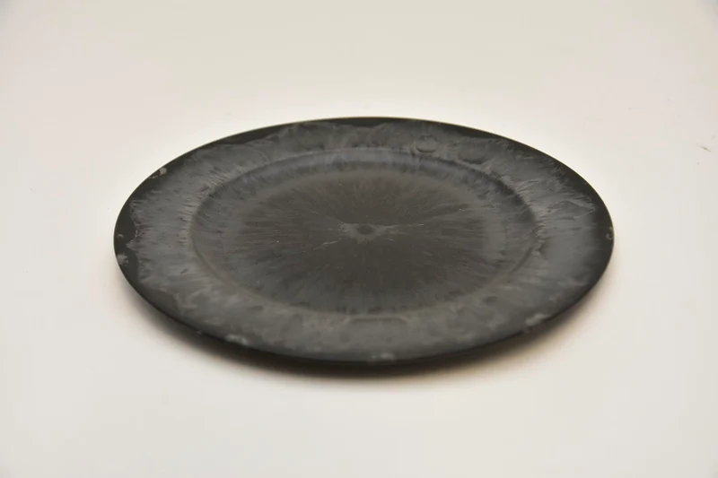 Plat bord rond Grijs 20x2cm