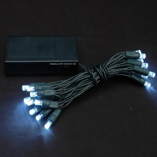 Kerstverlichting op batterij - 1 meter - 10 LEDs - Koud wit