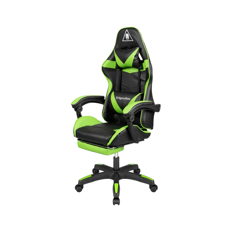 Gamestoel - bureaustoel - GX-150 - Black Green + massage functie