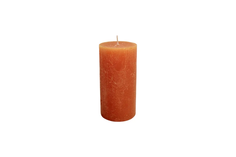 Kaars rustiek 140/70mm saffron