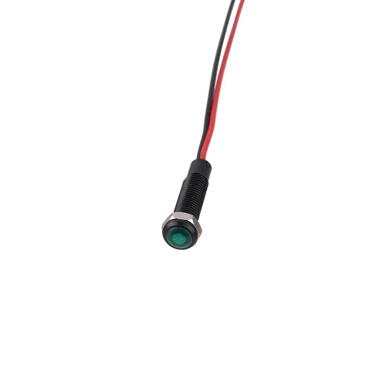 Mini LED indicatielampje - Groen - 6mm - 12/24V