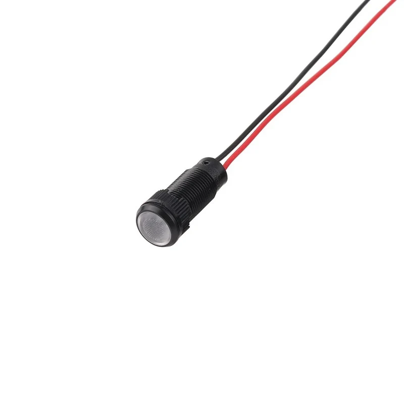 Mini LED indicatielampje - Wit - 10mm - 12/24V