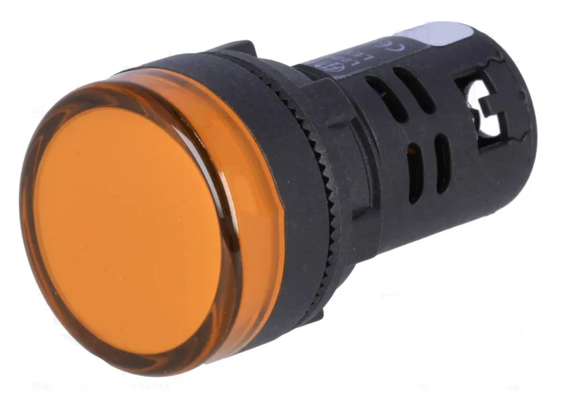 Controlelampje - LED indicator - 24V - 22mm - Geel