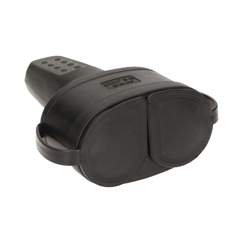 DUO Stekker rubber - Met penaarde - Waterdicht - 230V