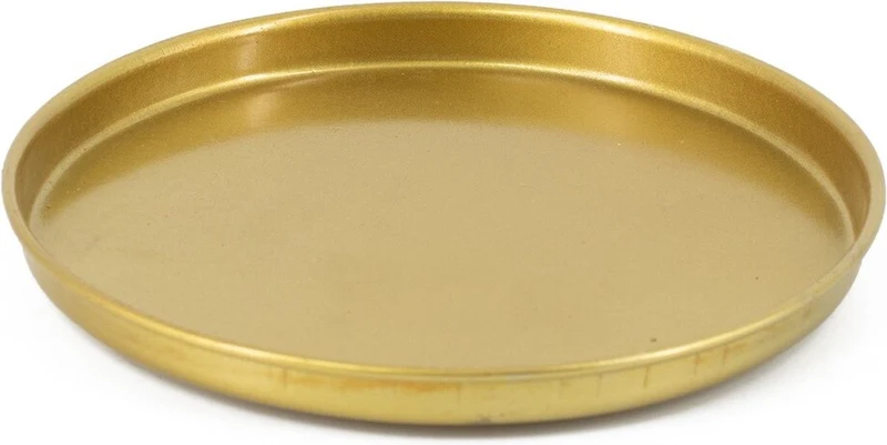 Schaaltje metaal rond D14 H1cm goud