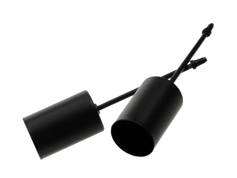 pb. 4 thin candle holders/pick black Ø 2.5 cm/6 cm
