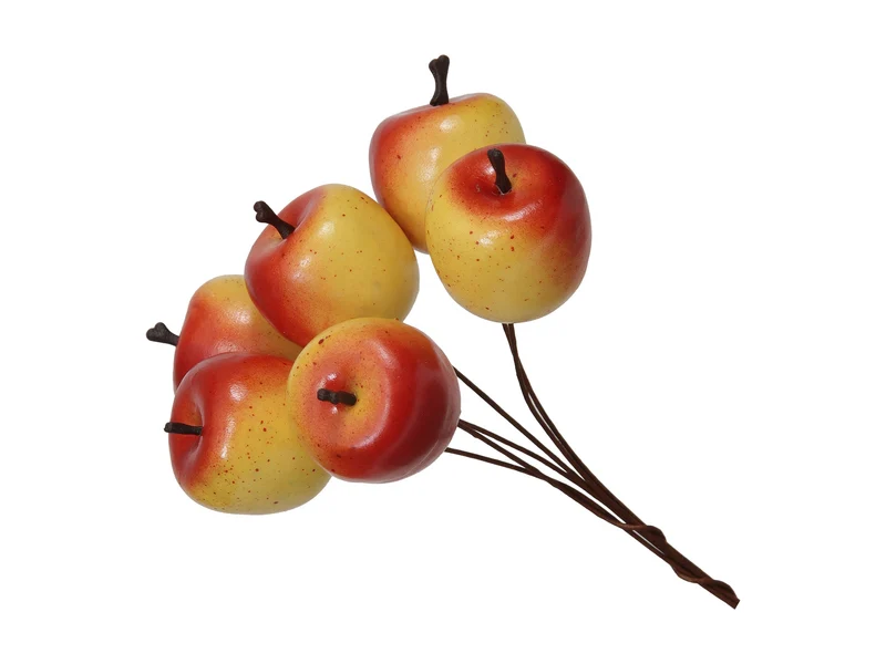 pb. 6 bundles apples/wire (6) yellow Ø3 cm
