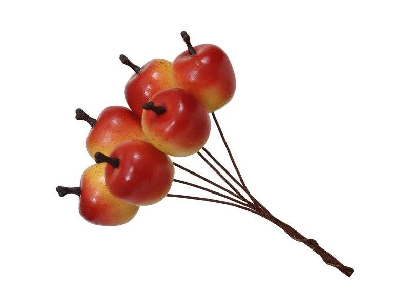 pb. 6 bundles apples/wire (6) yellow Ø2 cm
