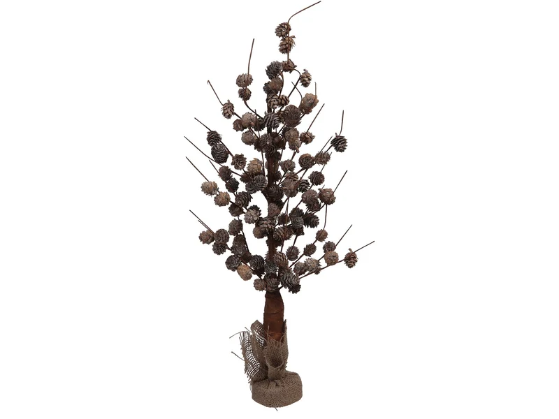 pc. 1 cone tree/standing white wash 22x67 cm