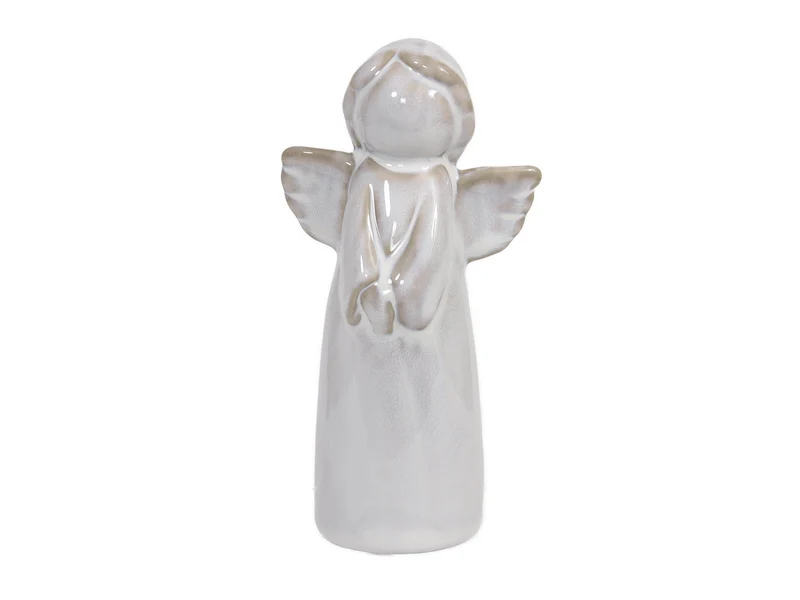 pc. 1 porcelain angel white 15.5 cm