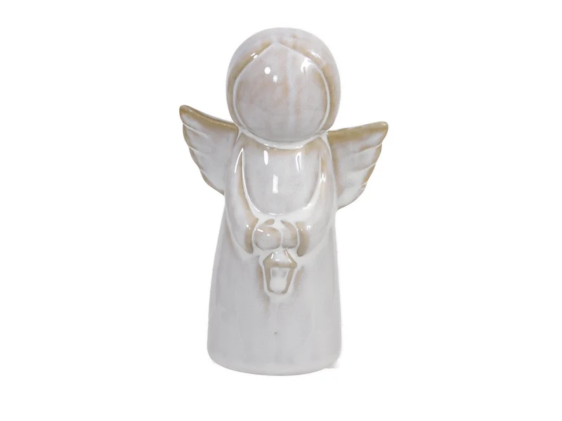 pc. 1 porcelain angel white 15 cm