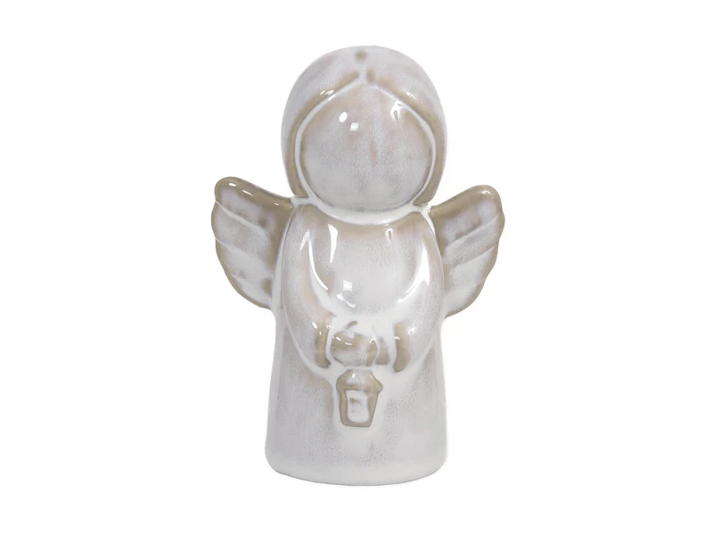 pc. 1 porcelain angel white 10 cm