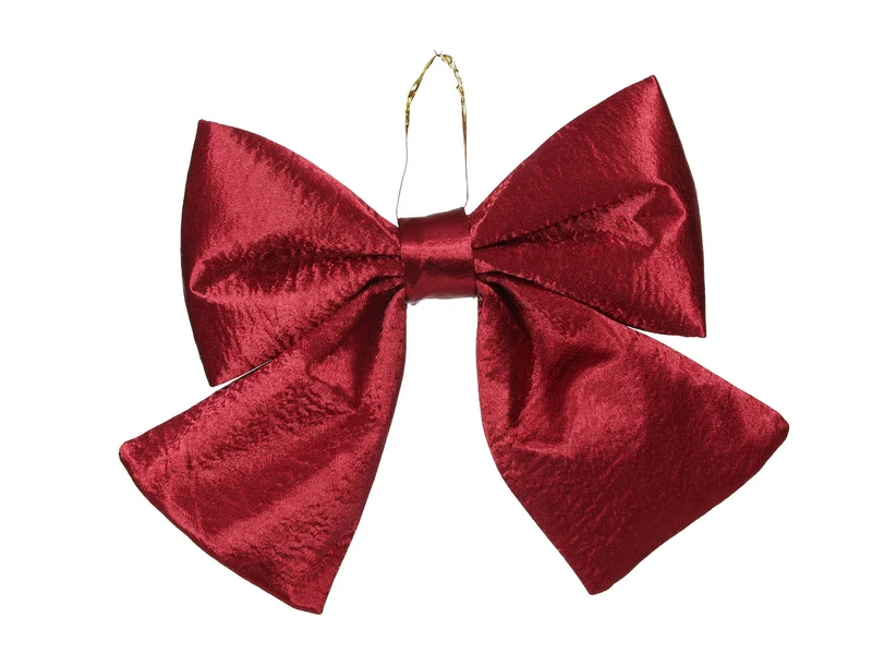 pc. 1 fabric bow d. Red 22x19 cm
