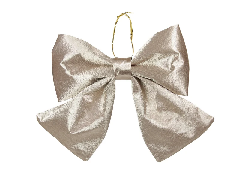 pc. 1 fabric bow d. Gold 22x19 cm