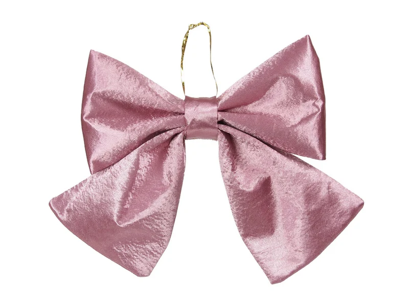 pc. 1 fabric bow pink 22x19 cm