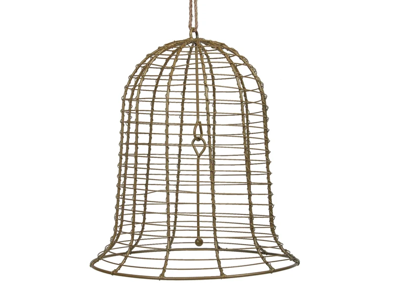 pc. 1 metal bell/hanging gold 24x28 cm