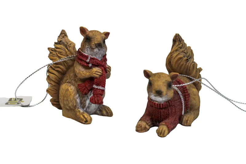 EEKHOORN HANG 8X4X6 CM - POLYESTER - 2 ASSORTIE