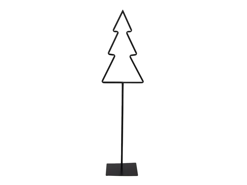 pc. 1 metal tree/standing black 18x14x70 cm
