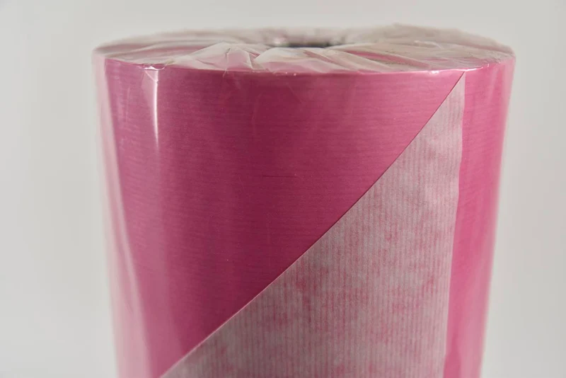 Pakpapier donkerroze 12 kg natuur witkraft 60 cm 50gr