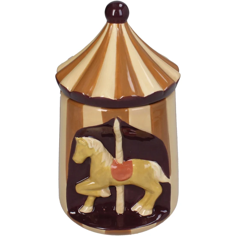 Keepsake Box Horse Stoneware Multi 10.5x10.5x19cm