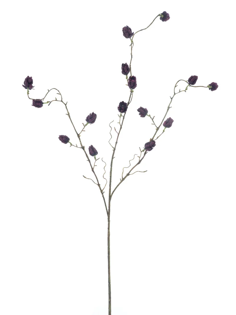 Hop flower spray Flers purple 96cm