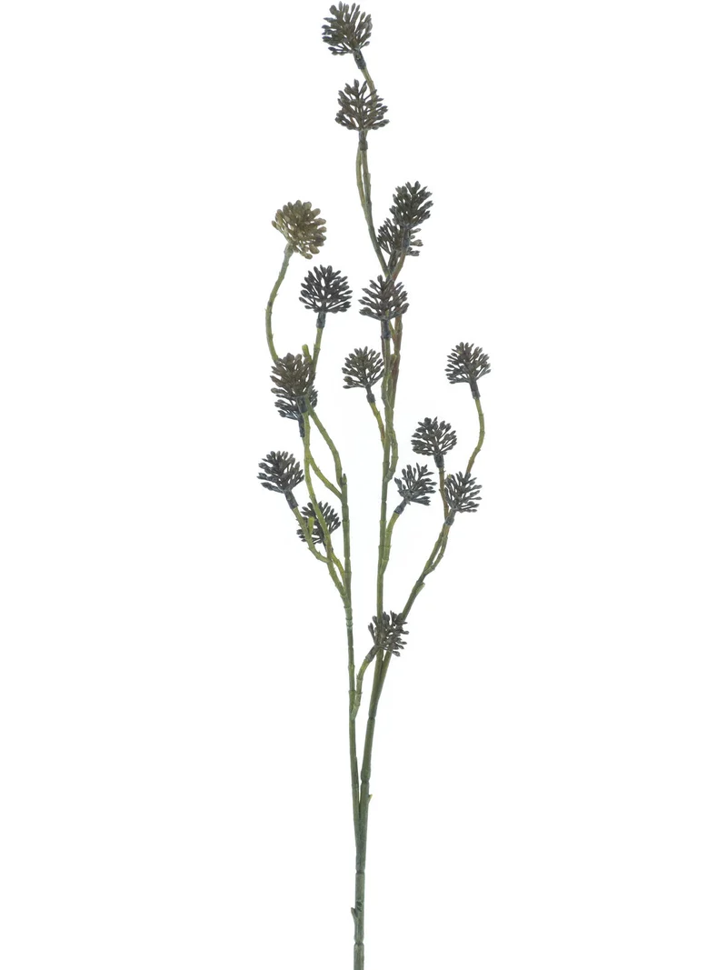Mini pine cone spray dark purple 76cm