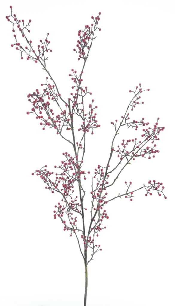 Mini berry branch Deruta red 150cm