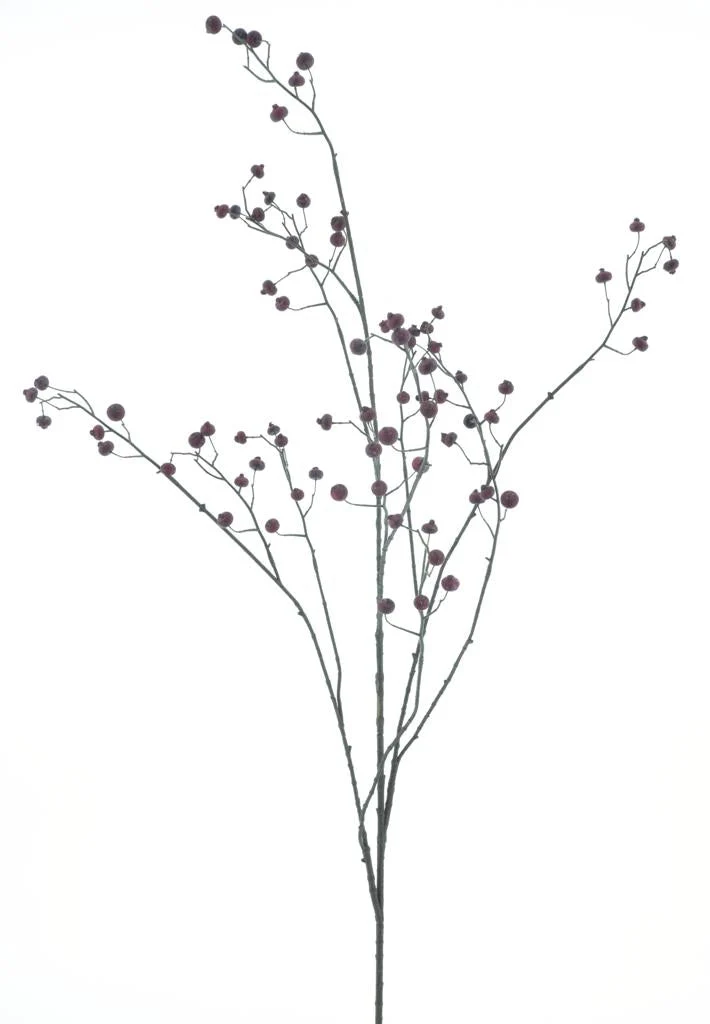 Rose hip branche burgundy 134cm