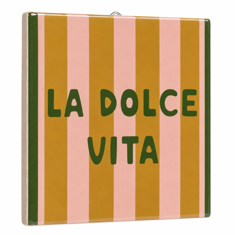 Tegeltje la dolce vita 10,5x10,5x0,5cm
